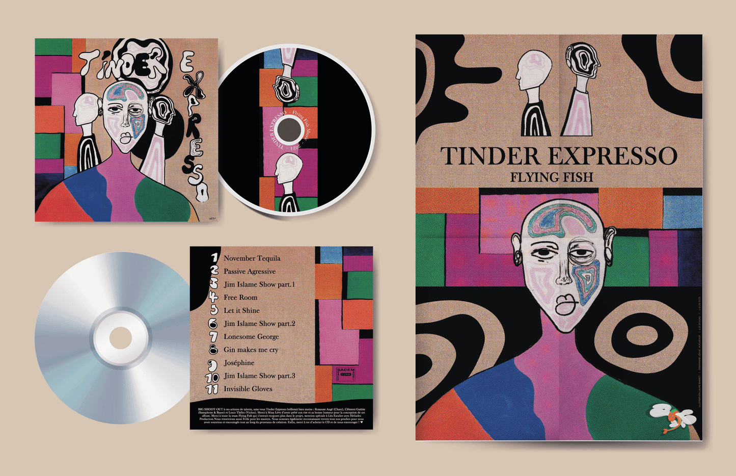 #11 - CD & Poster - Tinder Expresso - Flying Fish