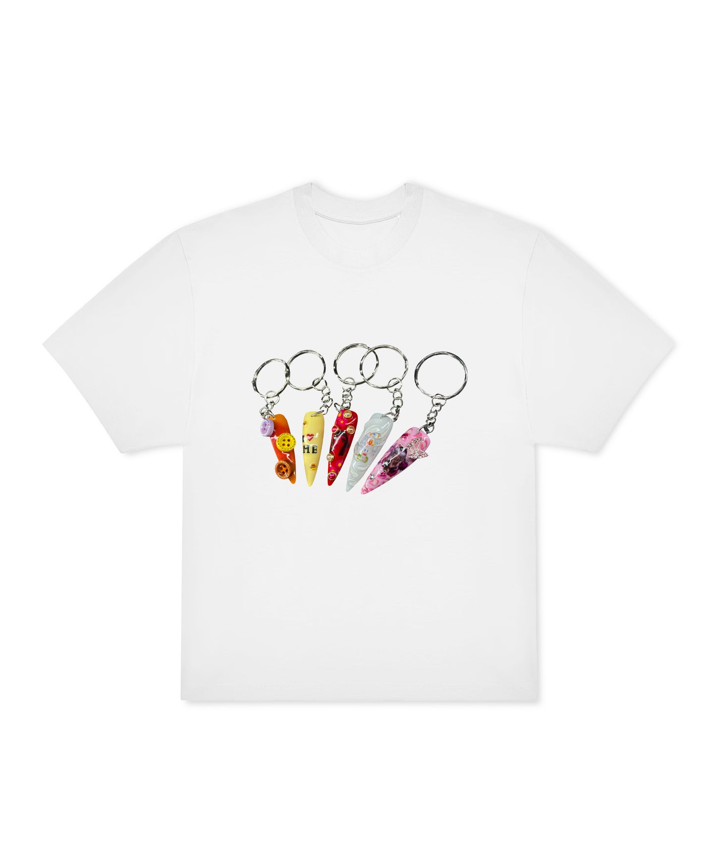 T-Shirt SweetVoid X luzminailz (Design à l'avant, Noir/Blanc)